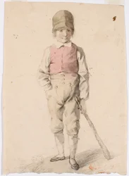 Standing Boy with a Stick in His Left Hand