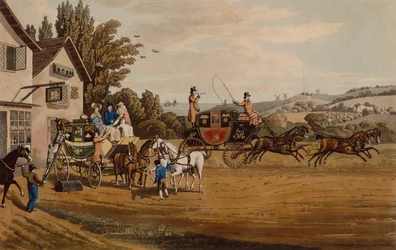 A London Mail and Stage Coach