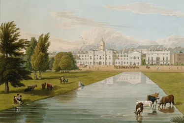 View of the Horse Guards and Melbourne House, taken from St. James