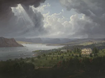View of the Hudson River from Tarrytown Heights
