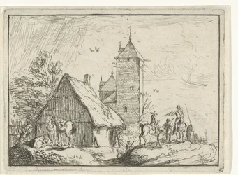 Riders near a Tower