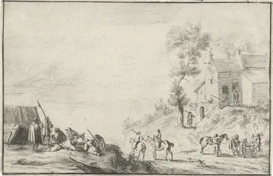 Soldiers by a Road