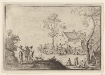 Soldiers Around a Cooking Pot (Various Encampments)