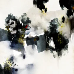 Dynamic Abstract Gold Splatter