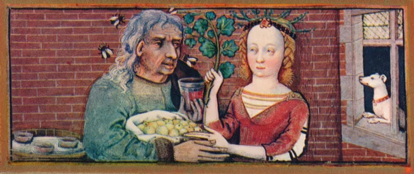 September - An Ill-Matched Couple, 15th Century