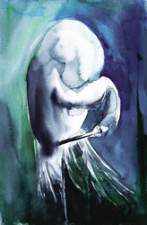 Ethereal Blue Figure