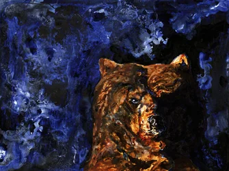 Powerful Grizzly Gaze