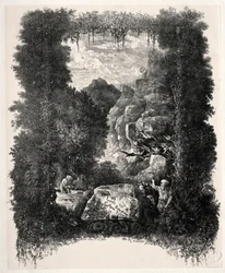 First Frontispiece for Fables and Fairy-Tales by Thierry-Faletans