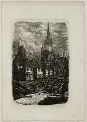 Fishing Port with Pointed Belltower
