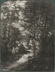 The Holy Family at Rest Beside a Stream