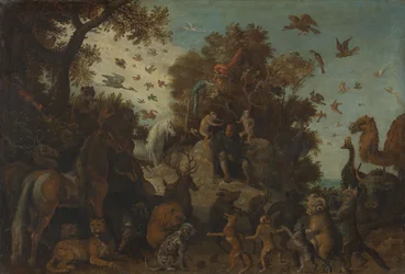 The Poet Crowned by Two Apes at the Feast of the Animals