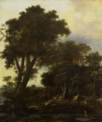 Forest Landscape with Lean-to