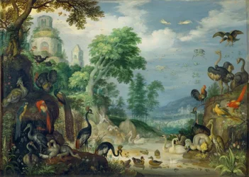 Landscape with Birds