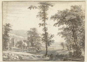 Wooded Landscape with a Traveller on a Path