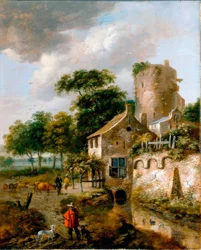 R.J. v. Vries, Landscape with Tower