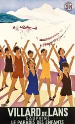 Poster advertising Villard-de-Lans
