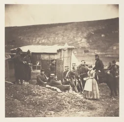 Camp of the 4th Dragoon Guards, convivial party, French and English