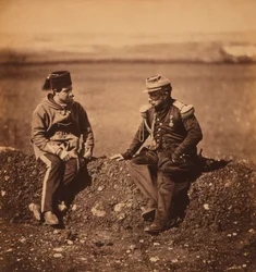 French General Cisse, Chief-of-Staff to General Pierre Bosquet, and Aide-de-Camp, Portrait during Crimean War, Crimea, Ukraine