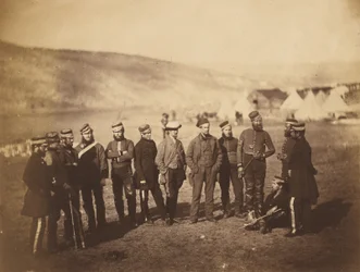 Major Burton and Officers of the 5th Dragoon Guards