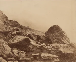 Rocken End in a Storm, Isle of Wight, c. 1853