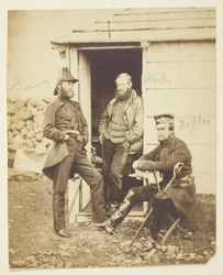 Sir Hy. Fk. Ponsonby (1825-1892), General; Thomas Hook Pearson (1806-1892), General; Frederick Markham (1805-1855), General; Taken on the Field, Crimea
