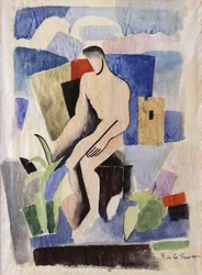 Man in the Country, Study for Paludes
