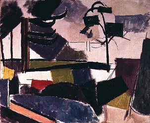 Unfinished Landscape with Tree Branches