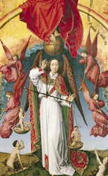 St. Michael Weighing the Souls, from the Last Judgement (detail)