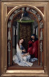 The Altar of Our Lady Miraflores Altar, left panel