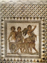 Bacchus in a Chariot Pulled by Tigers, 3rd Century