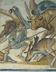 Battle between Gladiators and Animals (detail)