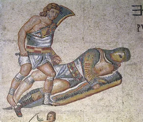 Battle between Gladiators (detail)