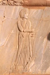 Close-up of the Decorative Stage Relief of the Theatre of Sabratha, Libya, Tripolitania