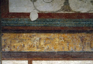 Detail of a frieze from the tablinum, 40-20 BC