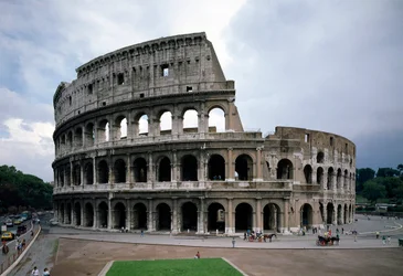 Exterior View of the Colosseum, Built Between 70 and 80