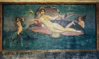Fresco depicting Venus, House of Venus in Shell, Pompeii