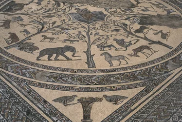 House of Orpheus, Orpheus surrounded by wild animals (detail)
