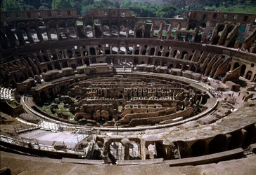 Internal View of the Colosseum, Built Between 70 and 80