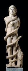 Mithraic Cult: Representation of the Divinity Mithra with Chronos