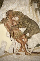 Mosaic Illustrating the Torture of a Convict