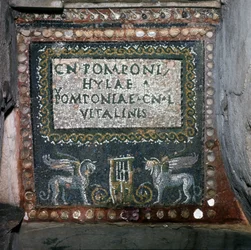Mosaic of the Tomb of Pomponio Hylax, Rome