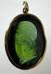 Roman Art: “Agrippina the Younger (15-59 AD) (Agrippina minor), daughter of General Germanicus assassinated by Nero. Cameo. Rome, Musei Capitolini”
