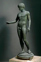Ephebe - Bronze sculpture