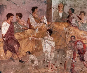 Roman Art: Outdoor Banquet Scene
