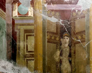 Roman Art: Portrait of a Woman in the Entrance of a Door (Detail)