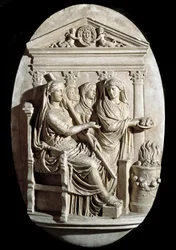 A Scene of Sacrifice in Vesta, Roman Art, Villa Albani