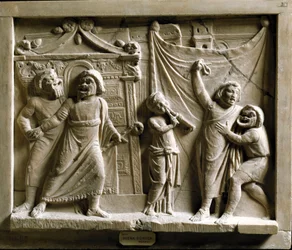 Comedy theatre scene of the piece 