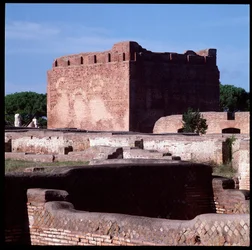 Roman Art: View of the Ruins of the Capitol, Archaeological Site of Ostia
