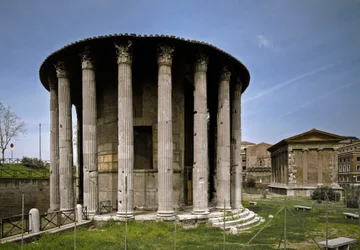 View of the Temple of Hercules Victor in the Boarium Forum