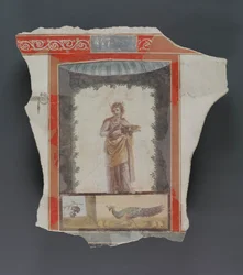 Roman fresco fragment